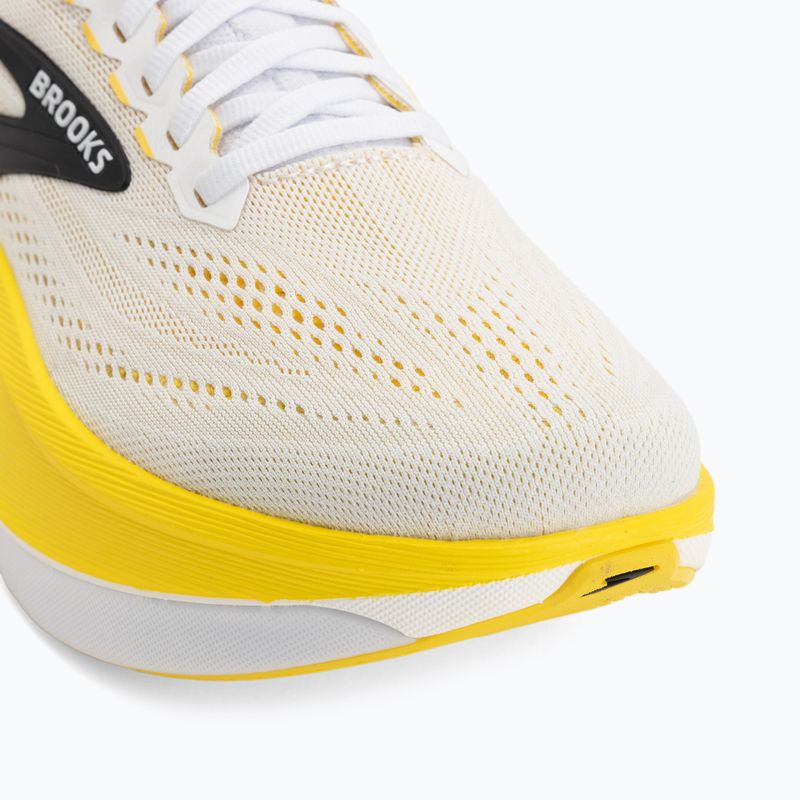 Men's running shoes Brooks Hyperion Max 4 white/cyber yellow/black 7