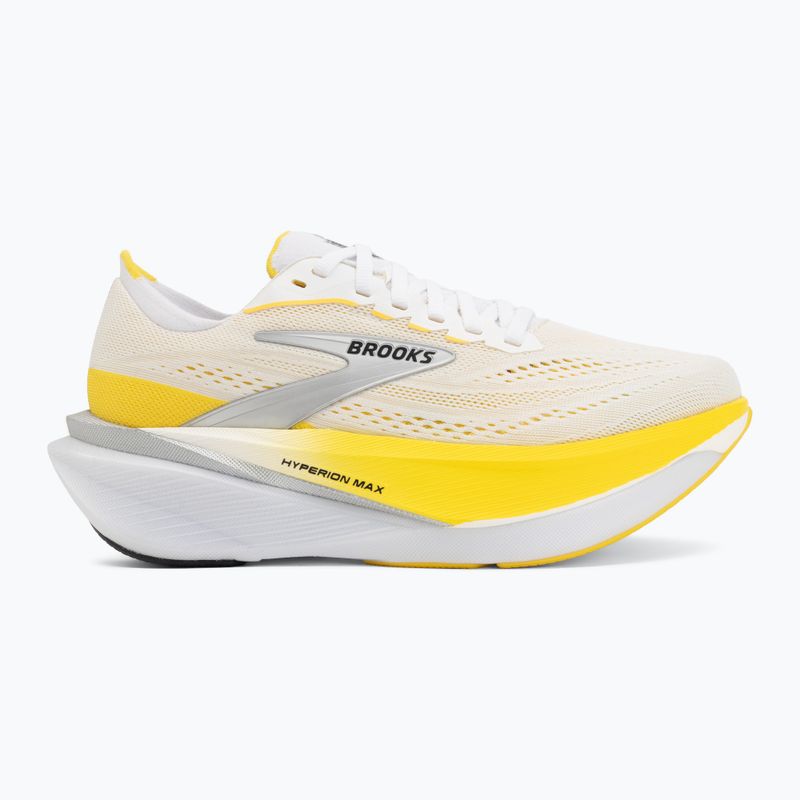 Women's running shoes Brooks Hyperion Max 4 white/cyber yellow/black 2