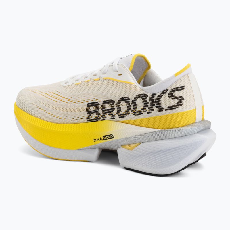 Women's running shoes Brooks Hyperion Max 4 white/cyber yellow/black 3