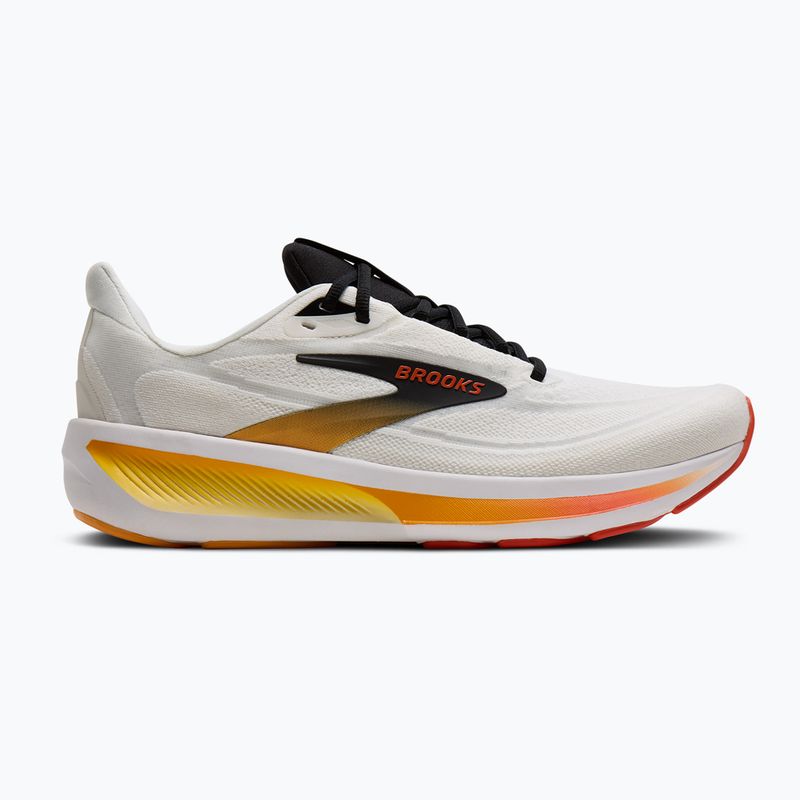 Men's running shoes Brooks Revel 9 white/orange/black 2
