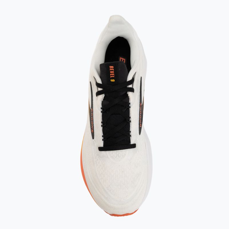 Men's running shoes Brooks Revel 9 white/orange/black 5