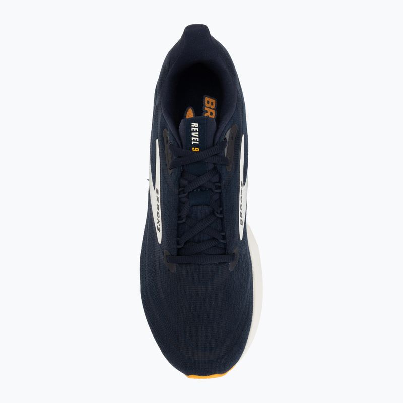 Men's running shoes Brooks Revel 9 navy/navy/orange 5