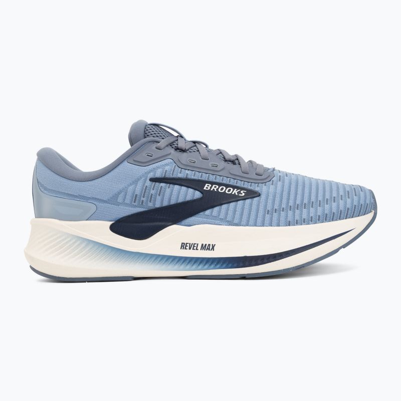 Men's running shoes Brooks Revel Max rain washed/grey/navy 2
