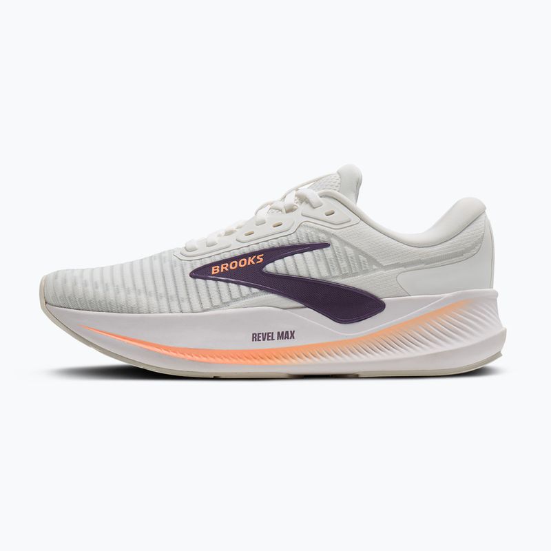 Women's running shoes Brooks Revel Max brightwhite/mulledgrape/peach 2