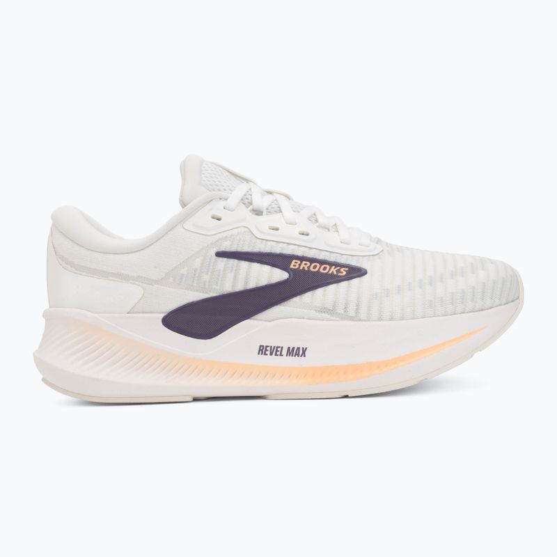 Women's running shoes Brooks Revel Max brightwhite/mulledgrape/peach 2