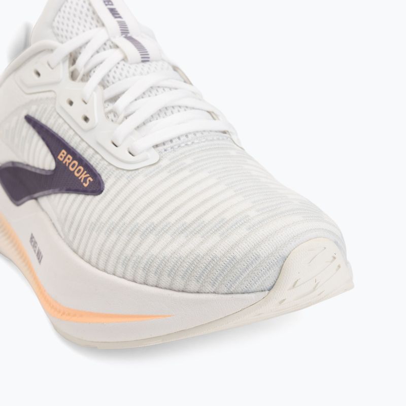 Women's running shoes Brooks Revel Max brightwhite/mulledgrape/peach 7