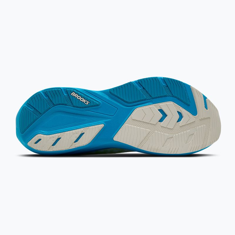 Men's running shoes Brooks Ghost Amp white/blue/paradise green 6