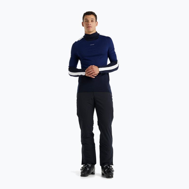 Men's thermal top icebreaker 200 Oasis Sonebula High Neck navy/royal navy/snow/cb 2