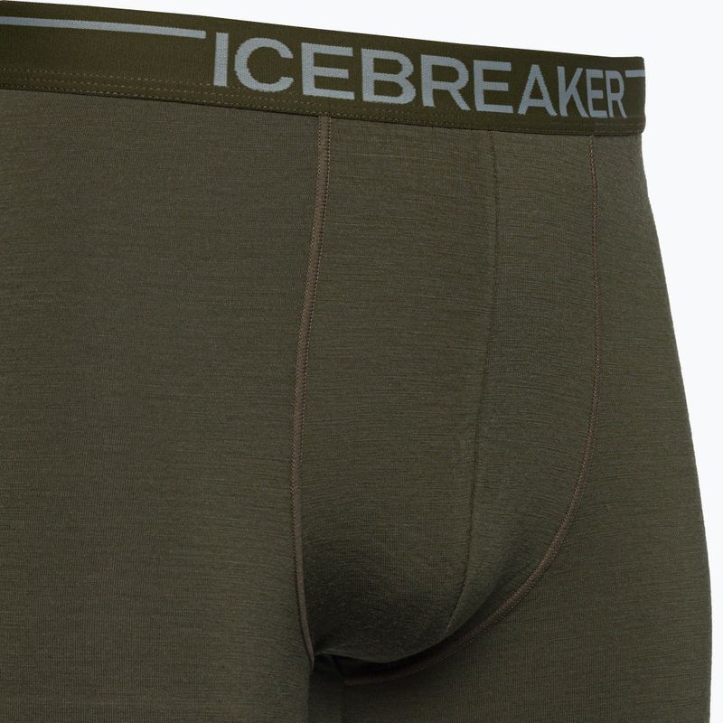 Men's thermal boxer shorts icebreaker Anatomica Loden 103029 3