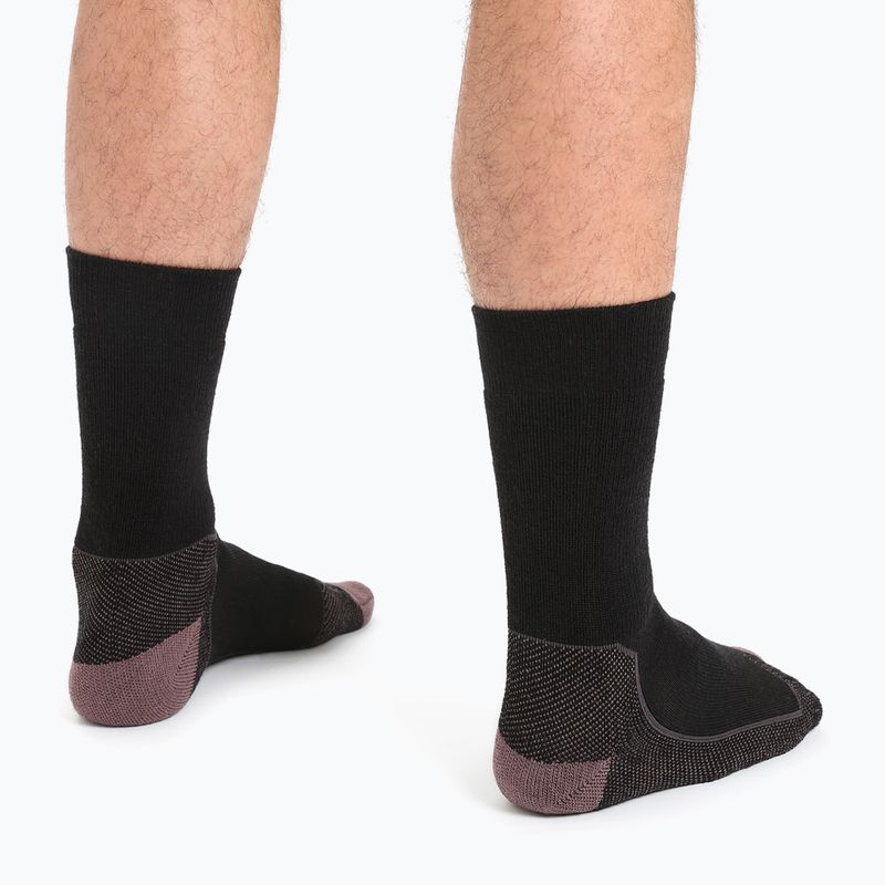 Icebreaker men's trekking socks Hike+ Medium Crew black/mink/monsoon 3