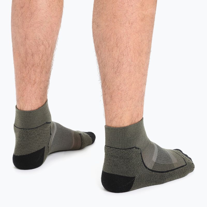 Icebreaker men's trekking socks Hike+ Light Mini loden/blk/gritsone hthr 4