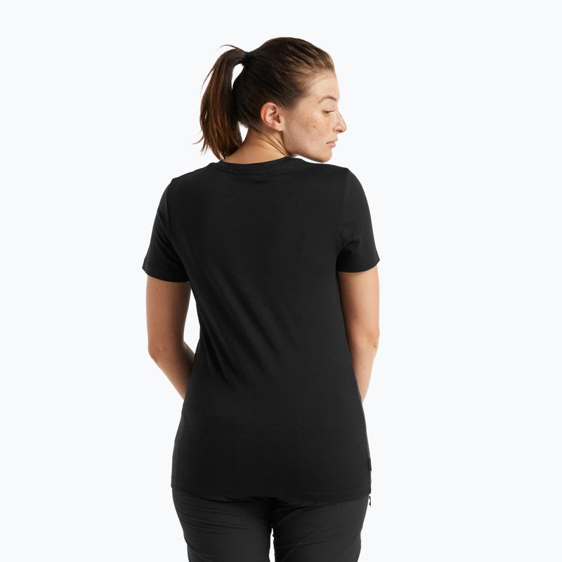 Women's trekking T-shirt icebreaker Tech Lite II black IB0A59J90011 3