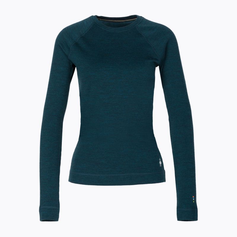 Women's thermal base layer sweatshirt Smartwool Merino 250 Baselayer Crew Boxed twilight blue heather