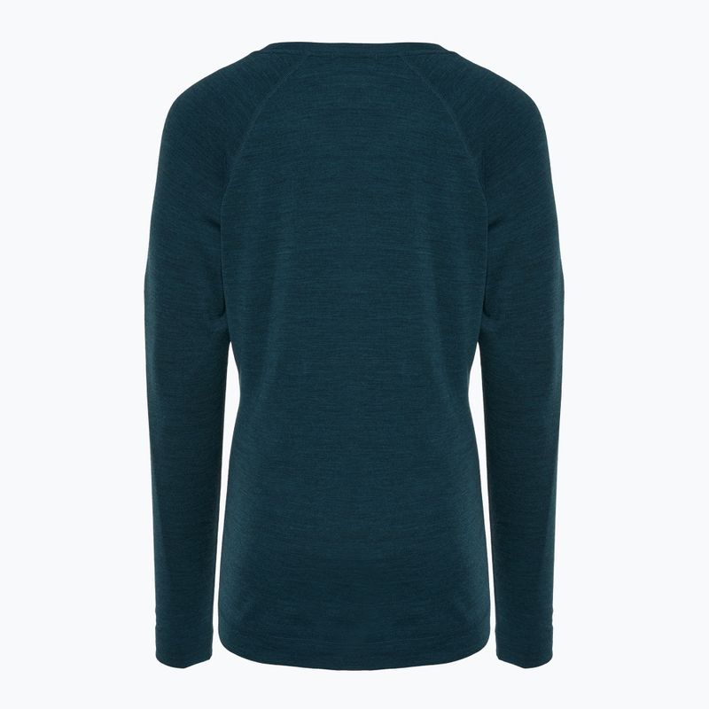 Women's Smartwool Merino 250 Baselayer Crew Boxed thermal longsleeve twilight blue heather 2