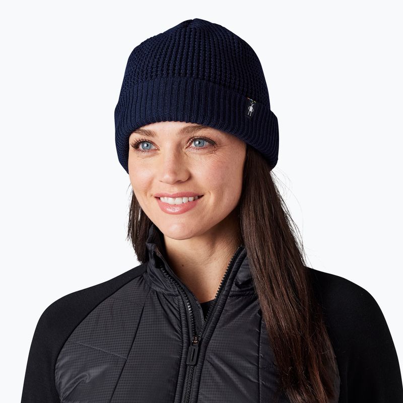 Smartwool Creek Run deep navy beanie 2