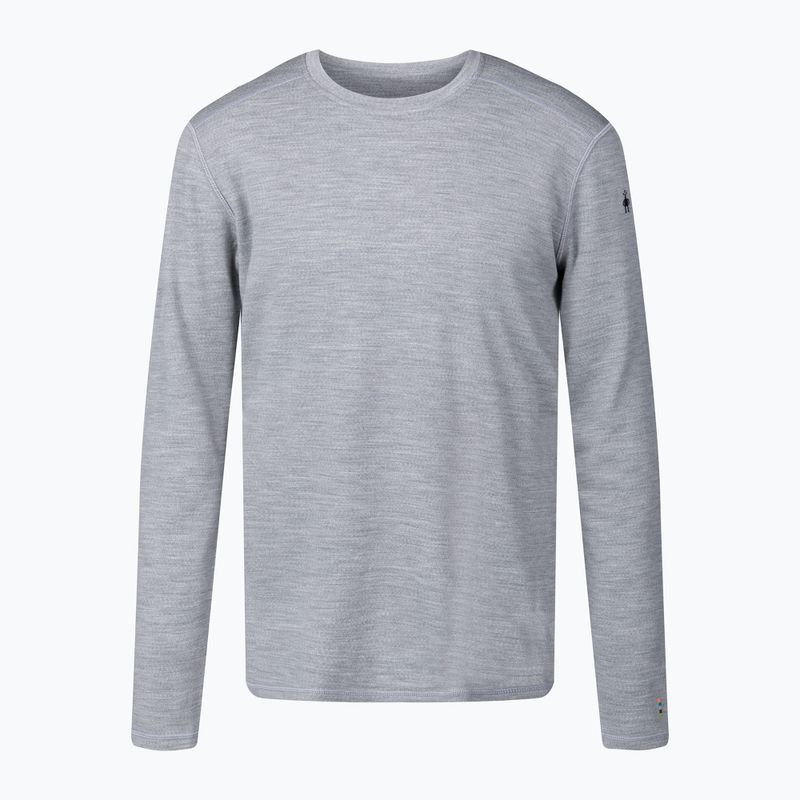 Men's thermal base layer sweatshirt Smartwool Merino 250 Baselayer Crew Boxed light gray heather