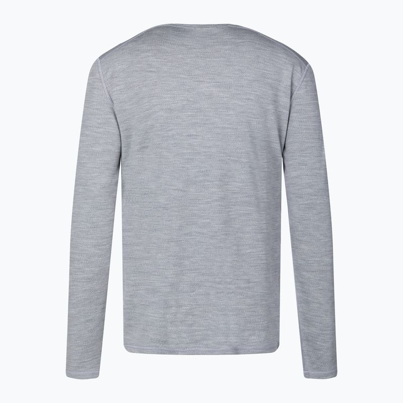 Men's thermal base layer sweatshirt Smartwool Merino 250 Baselayer Crew Boxed light gray heather 2