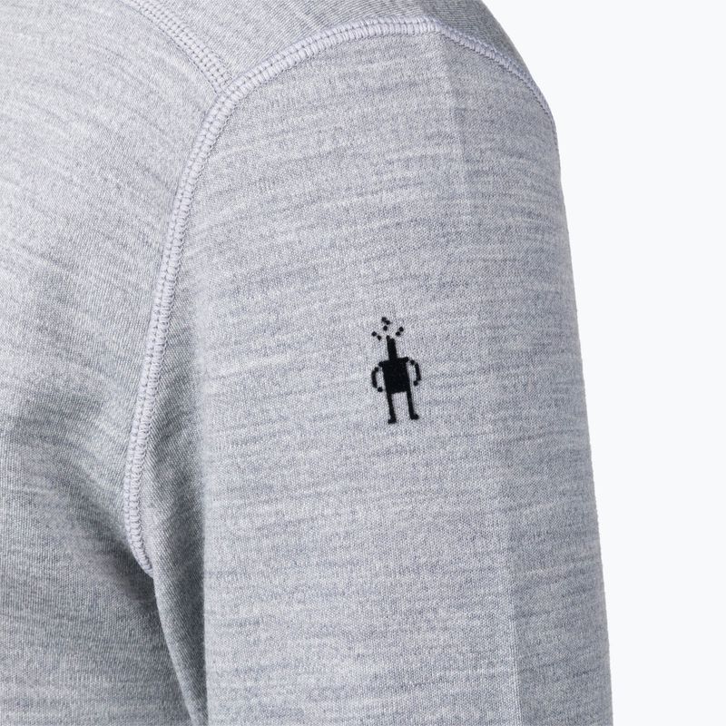 Men's thermal base layer sweatshirt Smartwool Merino 250 Baselayer Crew Boxed light gray heather 4