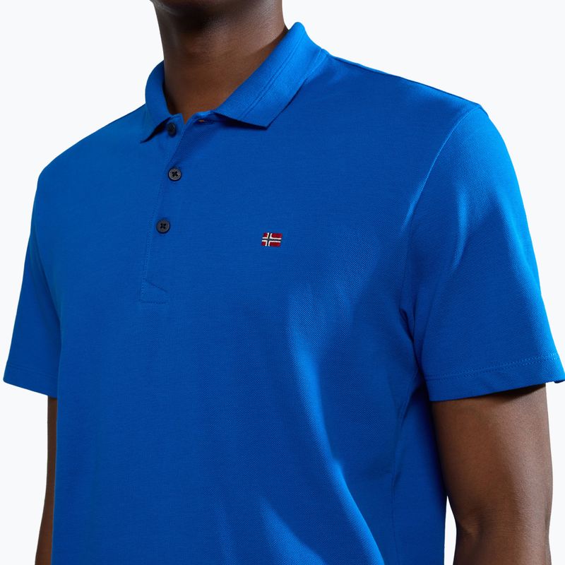 Men's Napapijri Ealis blue lapis polo shirt 4