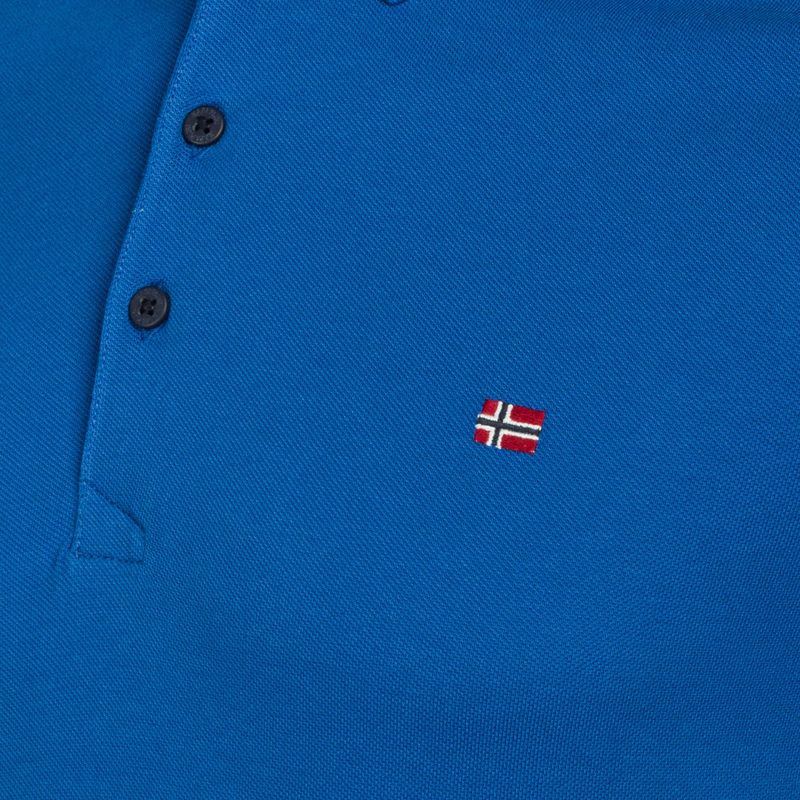 Men's Napapijri Ealis blue lapis polo shirt 7