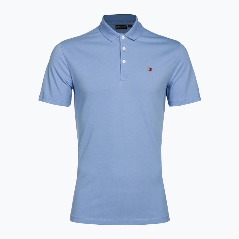 Men's Napapijri Ealis blue flower polo shirt 5