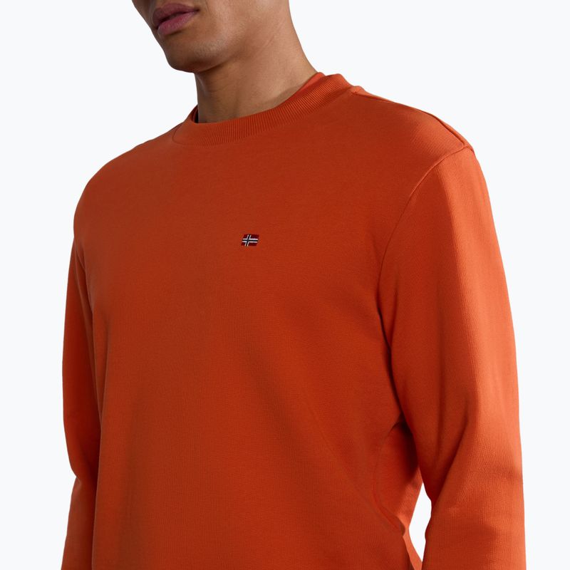 Men's Napapijri Balis Crew Sum 2 orange burnt sweatshirt 8