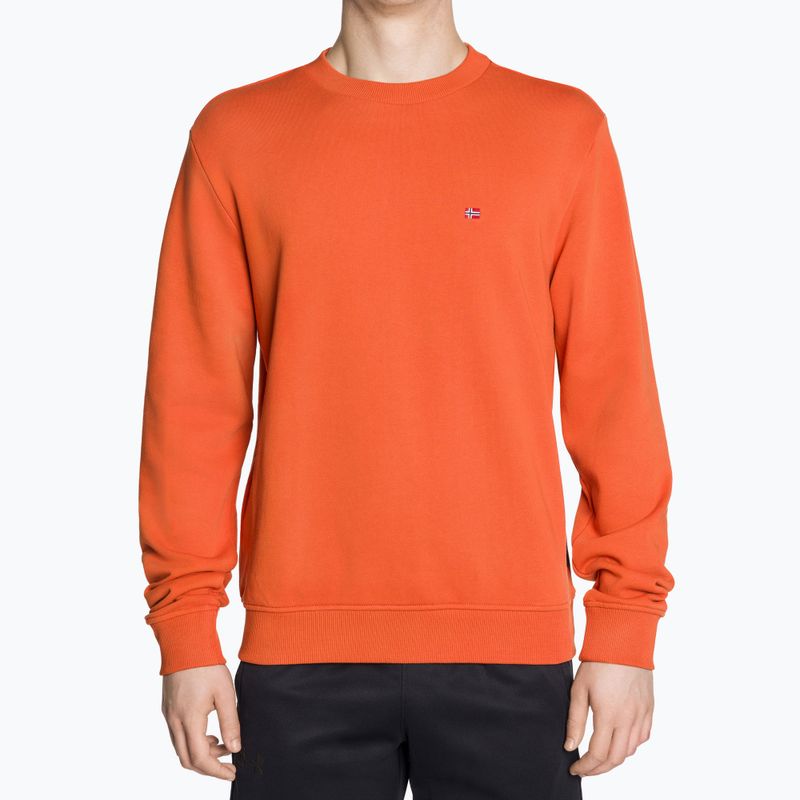 Men's Napapijri Balis Crew Sum 2 orange burnt sweatshirt 2