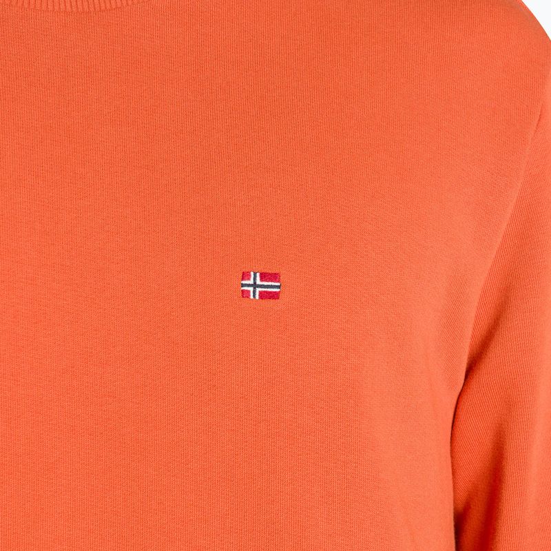 Men's Napapijri Balis Crew Sum 2 orange burnt sweatshirt 6