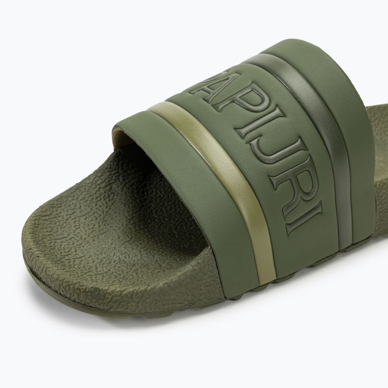 Napapijri men's slides NP0A4I8F new olive green 7