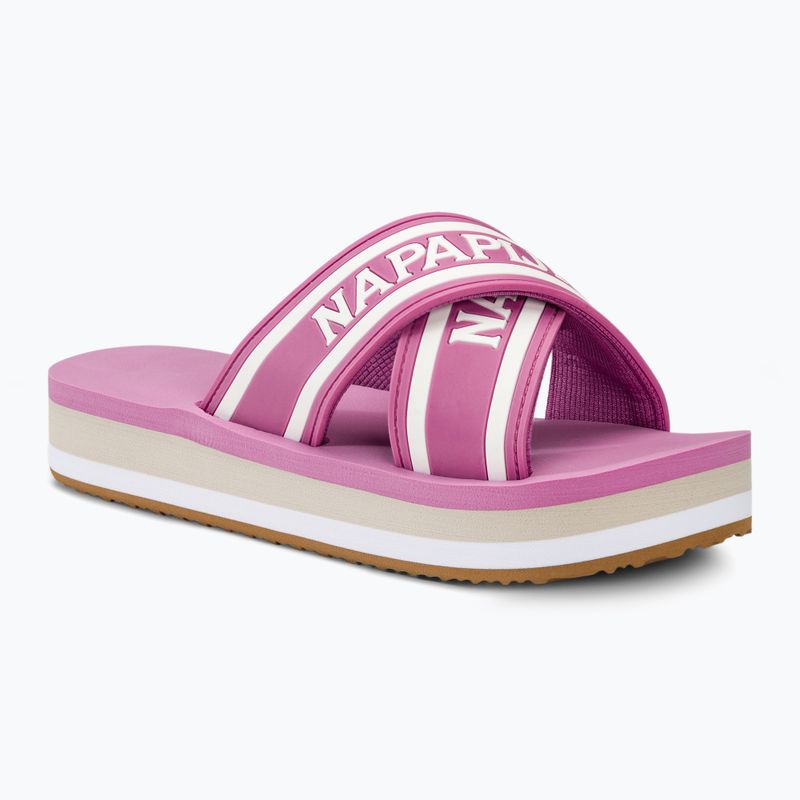 Napapijri women's slides NP0A4I8K pink cyclam