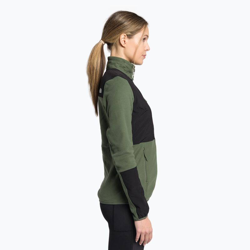 Women's fleece sweatshirt The North Face Diablo Midlayer black-green NF0A5IHUWTQ1 3