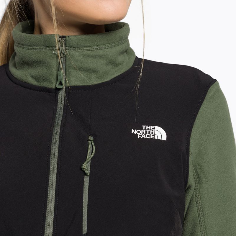 Women's fleece sweatshirt The North Face Diablo Midlayer black-green NF0A5IHUWTQ1 6