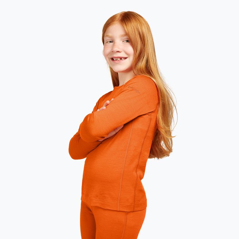 Children's thermal longsleeve icebreaker 200 Oasis Crewe blaze 6