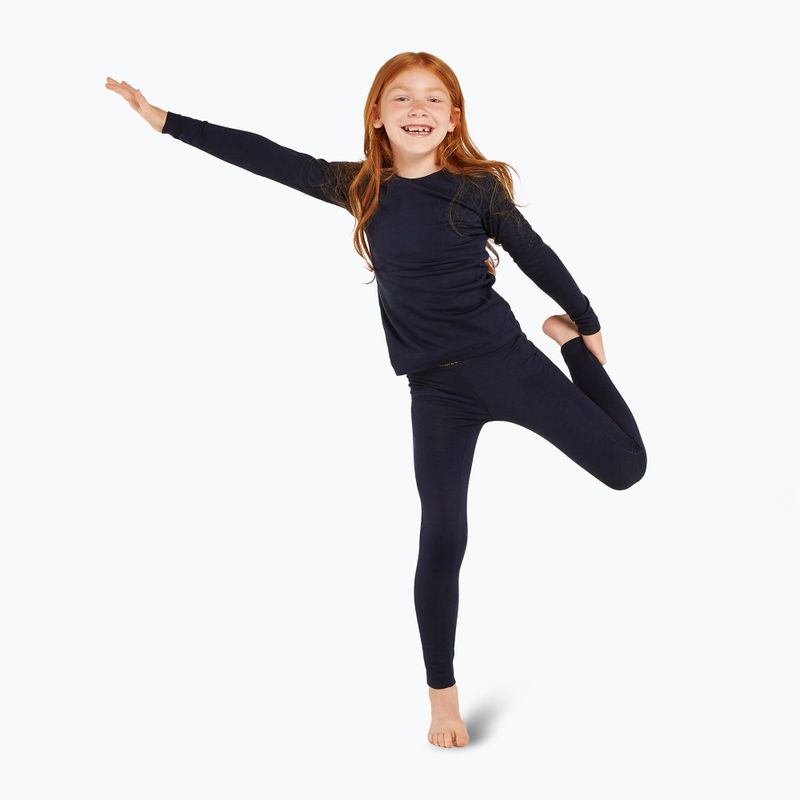 Children's thermal base layer icebreaker 200 Oasis Crewe midnight navy 6