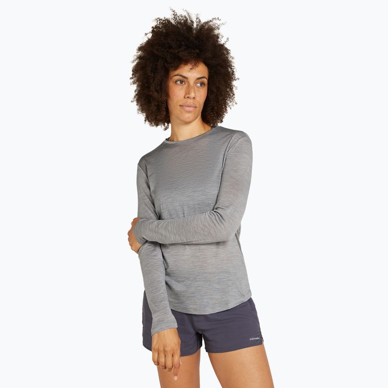 Icebreaker women's trekking longsleeve Merino 125 Cool-Lite Sphere III LS Tee metro heather