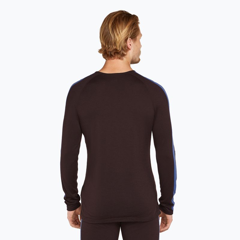 Men's thermal top icebreaker Merino 200 Sonebula LS Crewe bittersweet/port 3