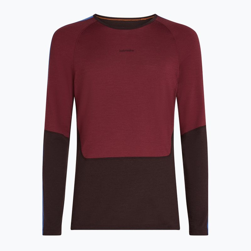 Men's thermal top icebreaker Merino 200 Sonebula LS Crewe bittersweet/port 8