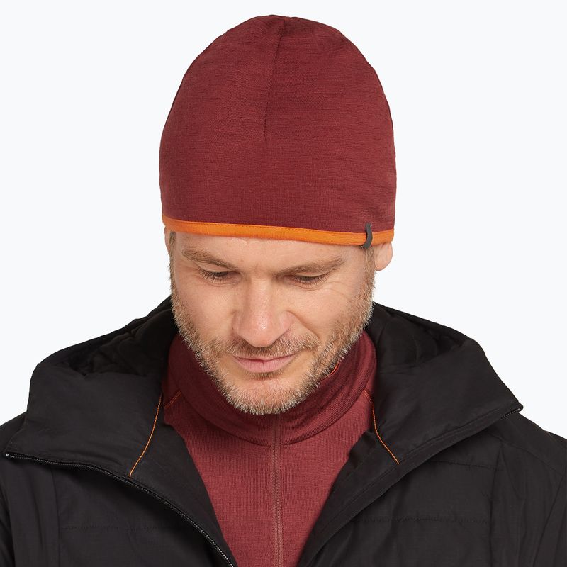 Icebreaker Pocket Hat winter cap port/blaze 2