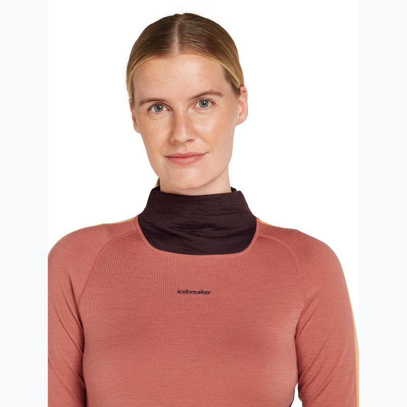 Women's thermal base layer top icebreaker 200 Oasis Sonebula High Neck bittersweet/cedar 4