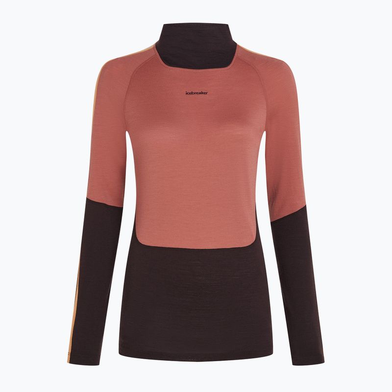 Women's thermal base layer top icebreaker 200 Oasis Sonebula High Neck bittersweet/cedar 8