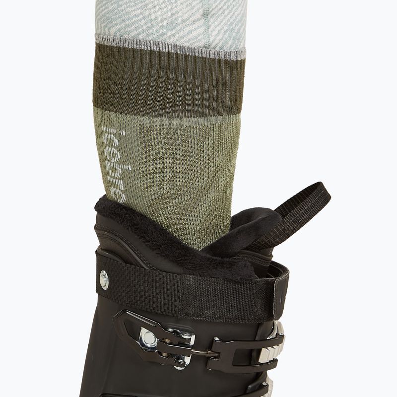 Men's icebreaker Merino Ski+ Ultralight OTC port/blaze ski socks 4
