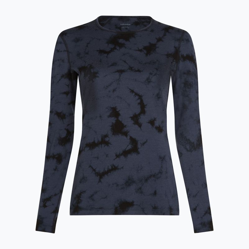 Icebreaker women's thermal longsleeve Merino 200 Oasis Crewe Cloud Dye graphite/black 7
