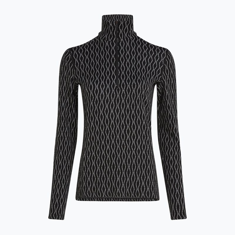 Women's thermal base layer icebreaker Merino 260 Vertex LS HZ On-Piste black/ snow/j 5