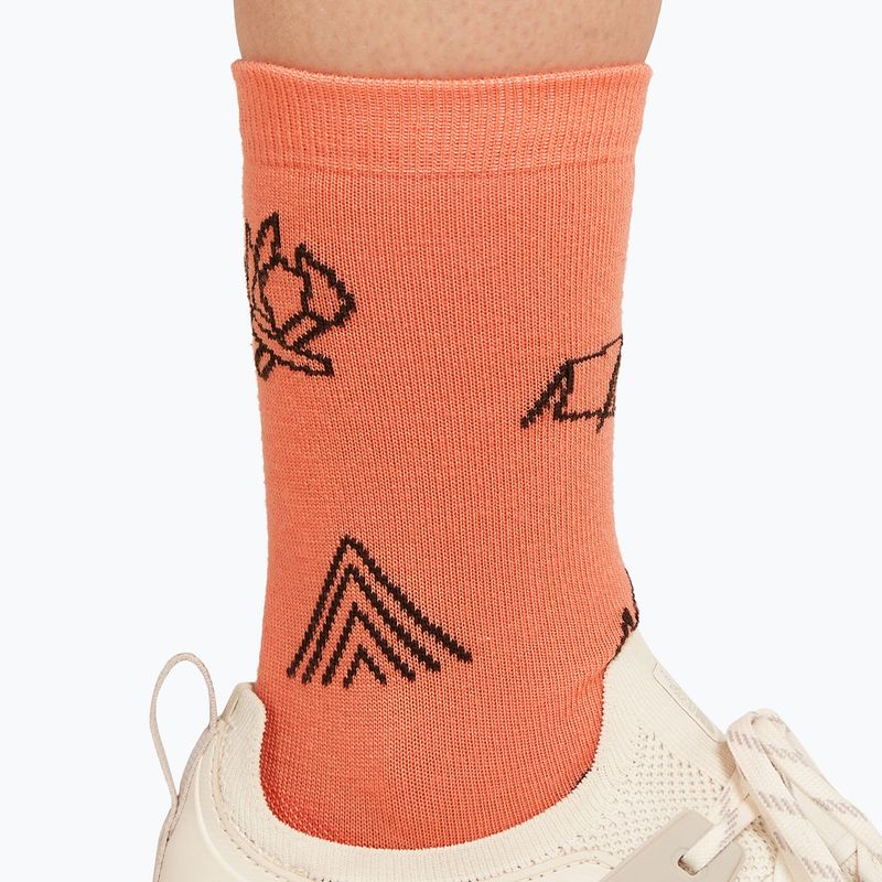 Icebreaker women's trekking socks Merino Ultralight Crew Camp Ess tang/bittersweet 3