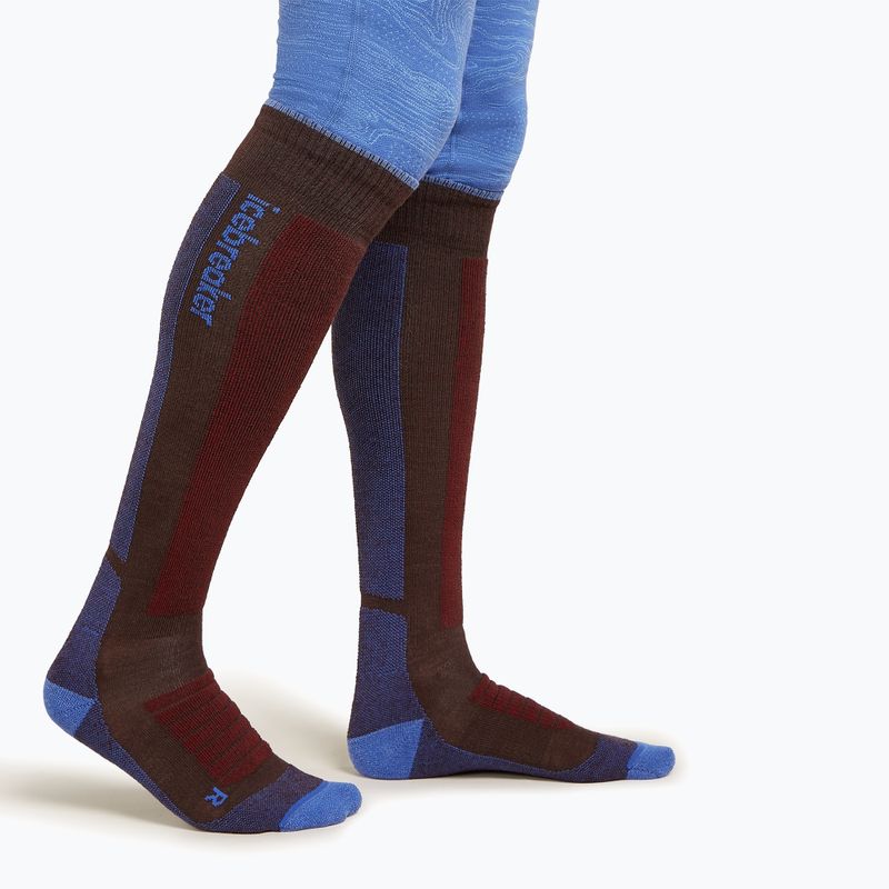 Men's icebreaker Merino Ski+ Medium OTC bittersweet/brilliant/port ski socks 2