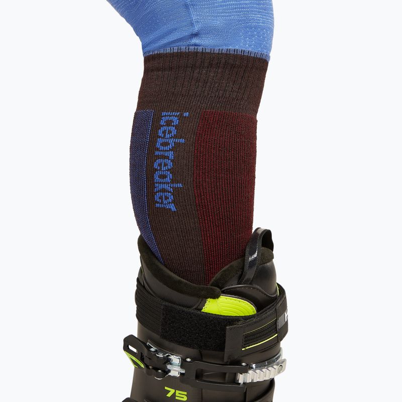 Men's icebreaker Merino Ski+ Medium OTC bittersweet/brilliant/port ski socks 4