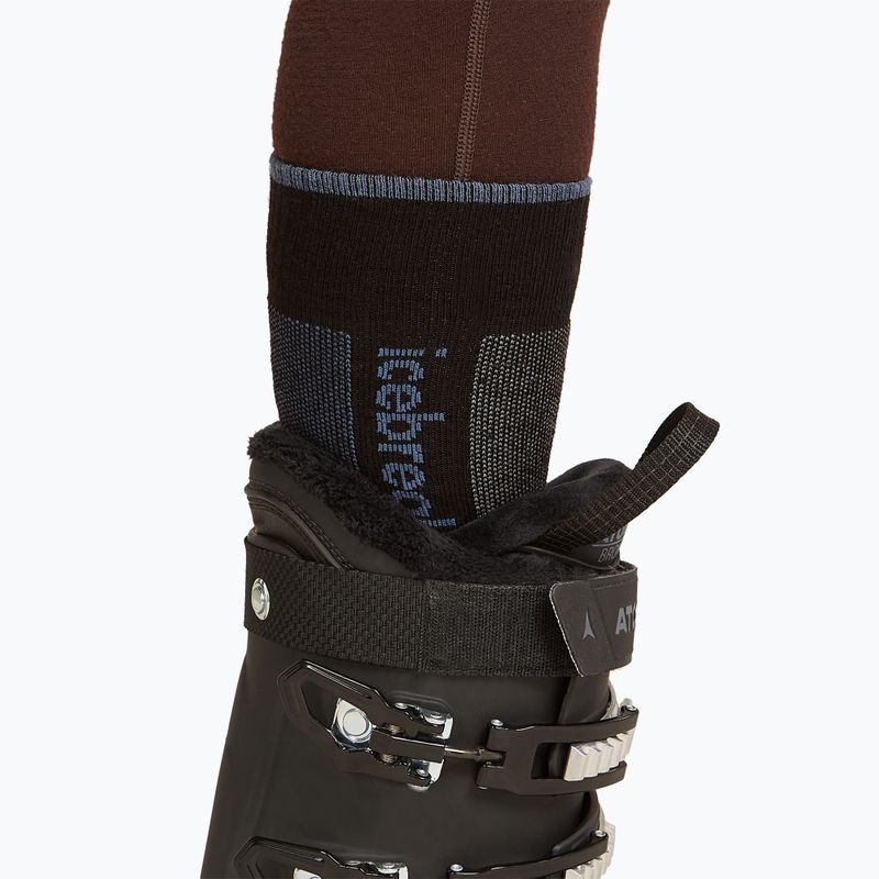 Women's ski socks icebreaker Merino Ski+ Ultralight OTC black/dawn/graphite 4