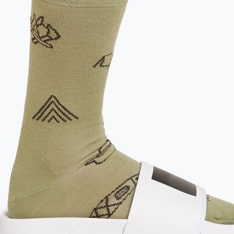 Men's Icebreaker Merino Ultralight Crew Camp Ess lichen/bittersweet trekking socks 4