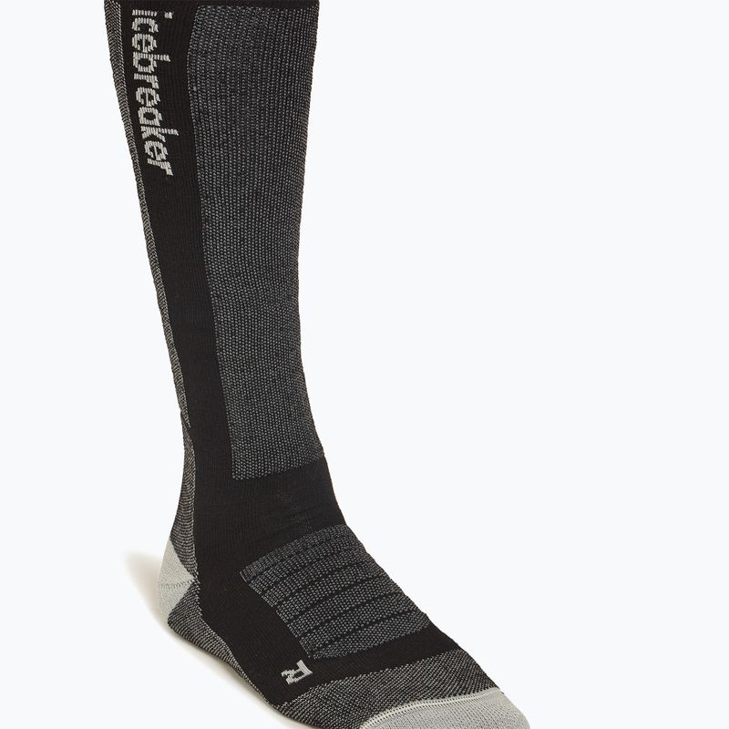 Men's ski socks Icebreaker Merino Ski+ Medium OTC black/ether/grahite 5