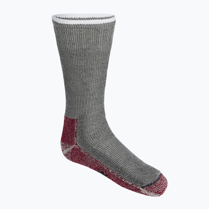 Smartwool Classic Mountaineer Maximum Cushion Crew grey-red trekking socks SW013300003